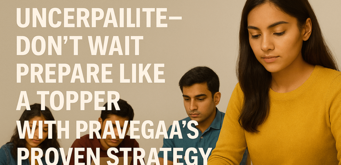 CSIR NET Examination Uncertainty? Don’t Wait—Prepare Like a Topper with Pravegaa’s Proven Strategy” By Atul Sir, Director – Pravegaa Education