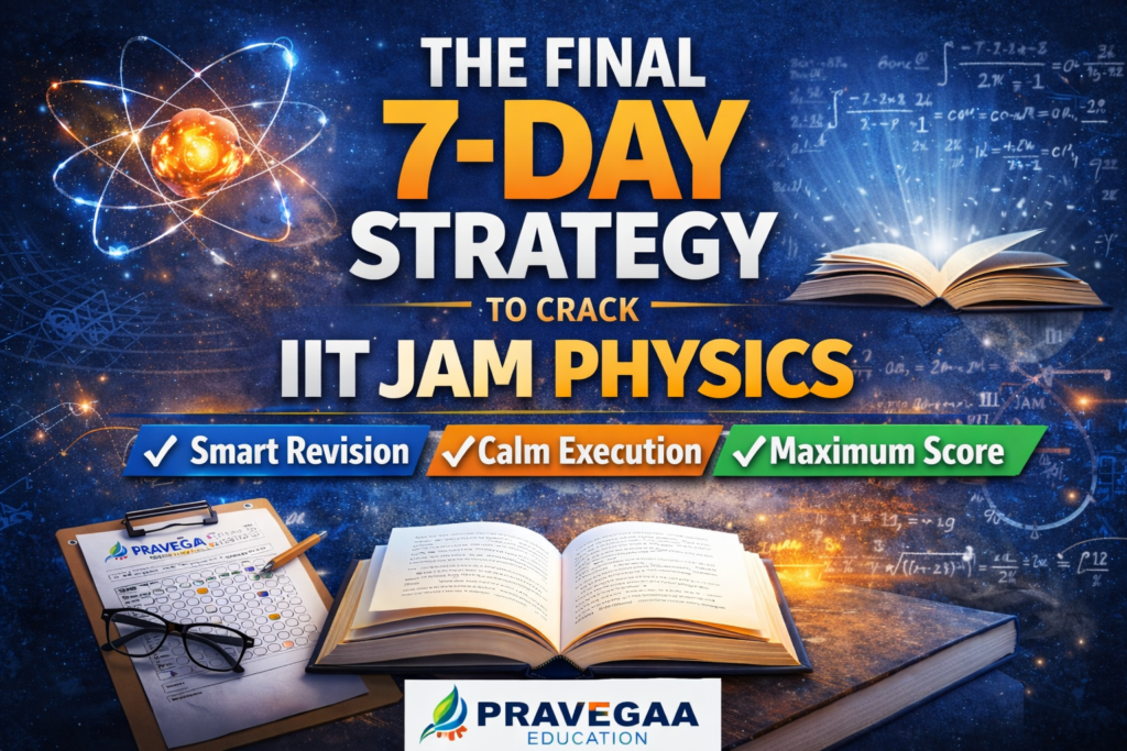 Final 7 day strategy to crack IIT JAM Physics with smart revision and exam execution plan