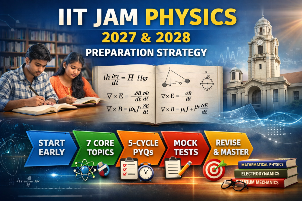 IIT JAM Physics 2027 and 2028 preparation strategy roadmap
